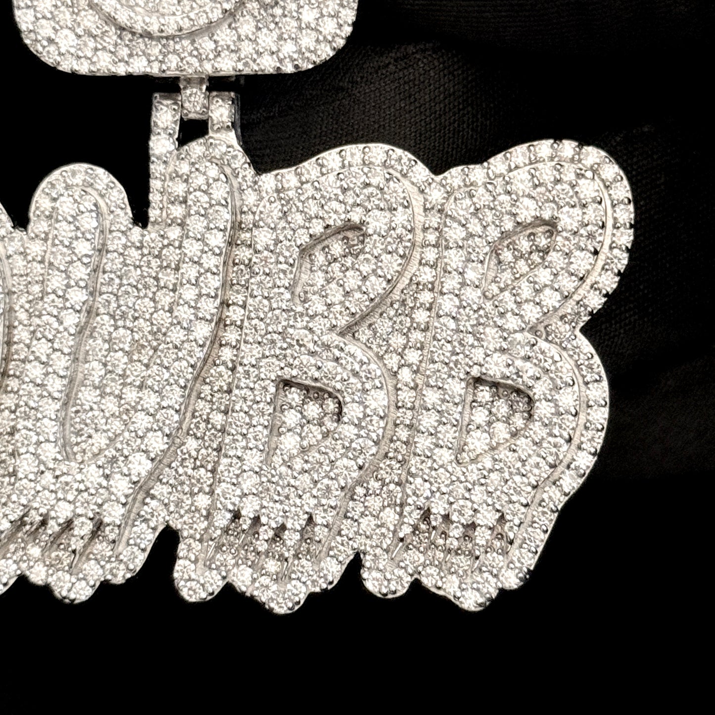 VVS Moissanite Icedout Custom Letter Pendant