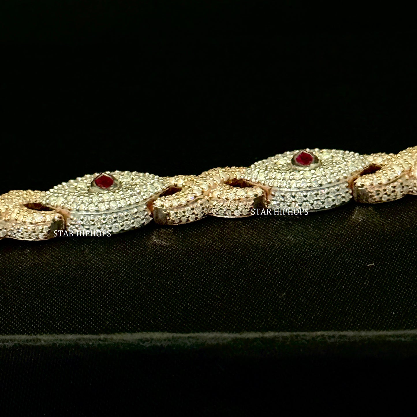 Moissanite Evil Eye Infinity Bracelet: Sterling Silver Unisex Design