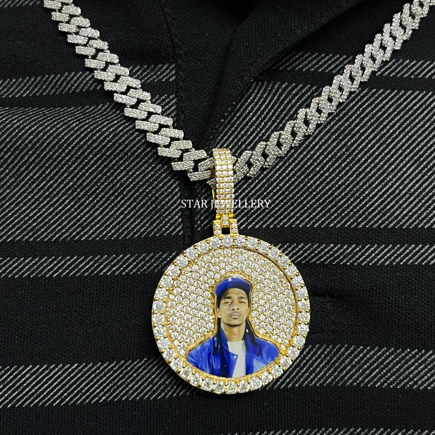 VVS Moissanite Diamond 925 Sterling Silver Memory Pendant