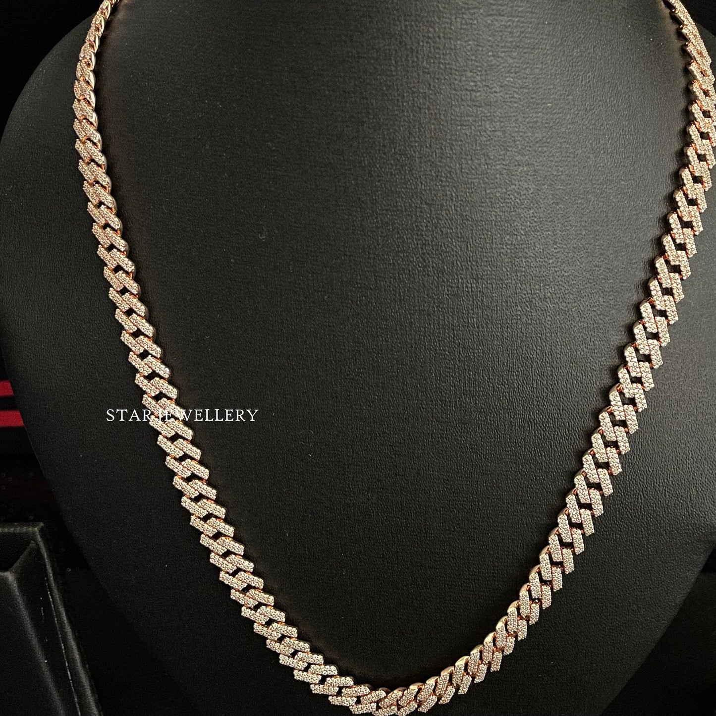 Unisex Moissanite Cuban Bracelet & Neckalce