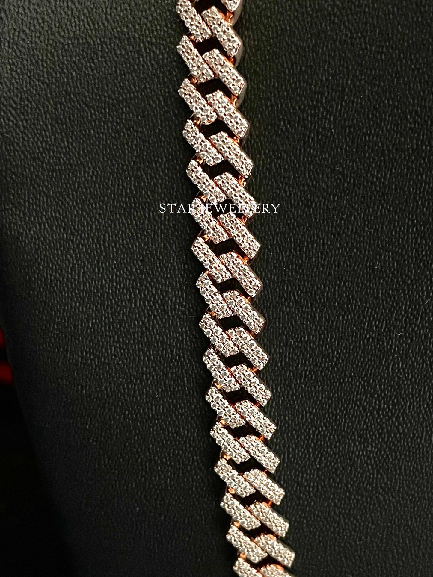 Silver Moissanite Miami Cuban Chain