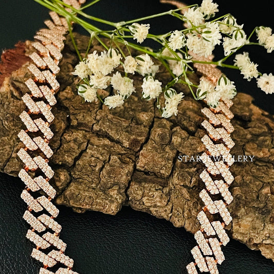 Unisex Moissanite Cuban Bracelet & Neckalce