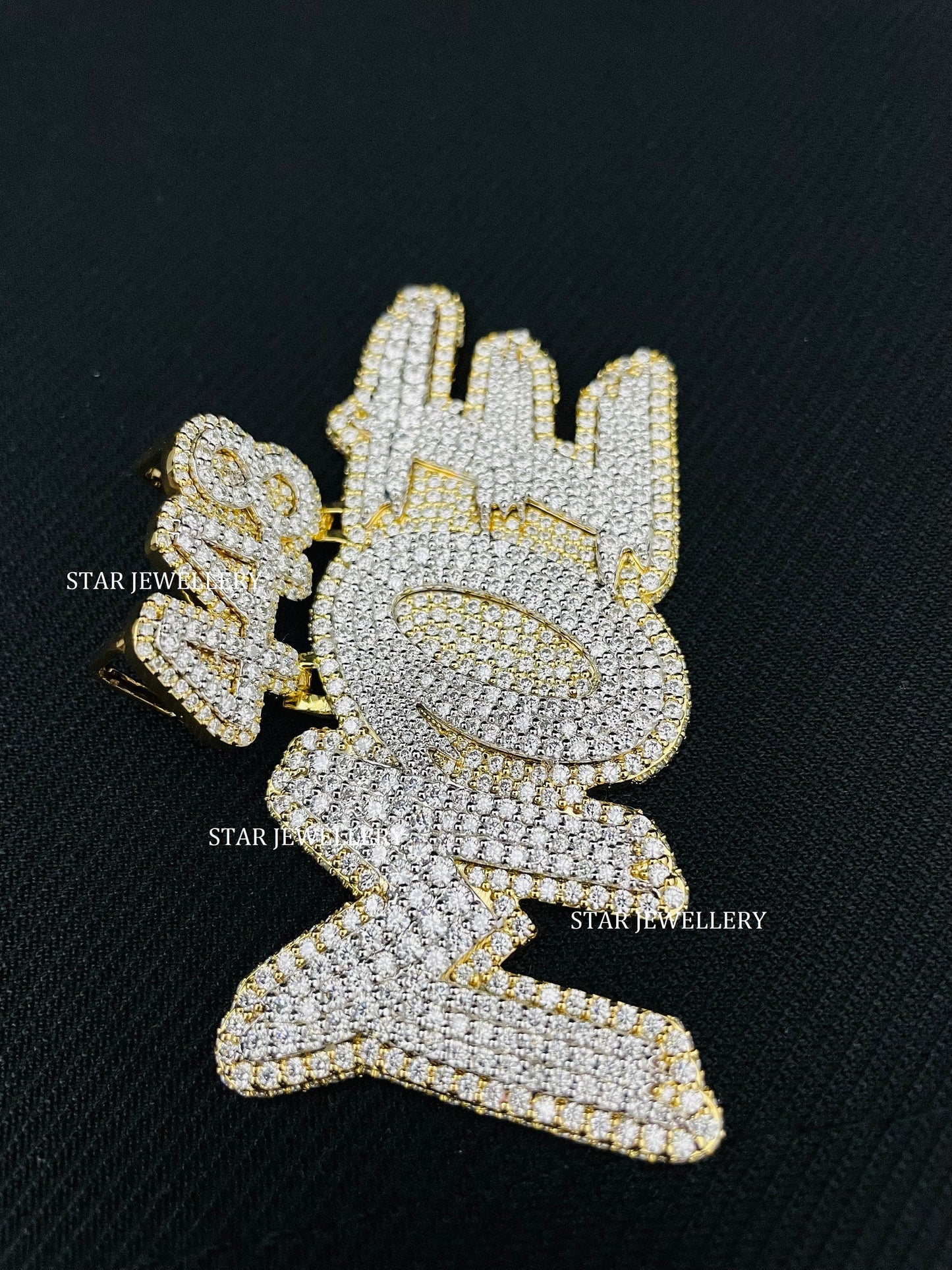 VVS Moissanite Custom Icedout Pendant