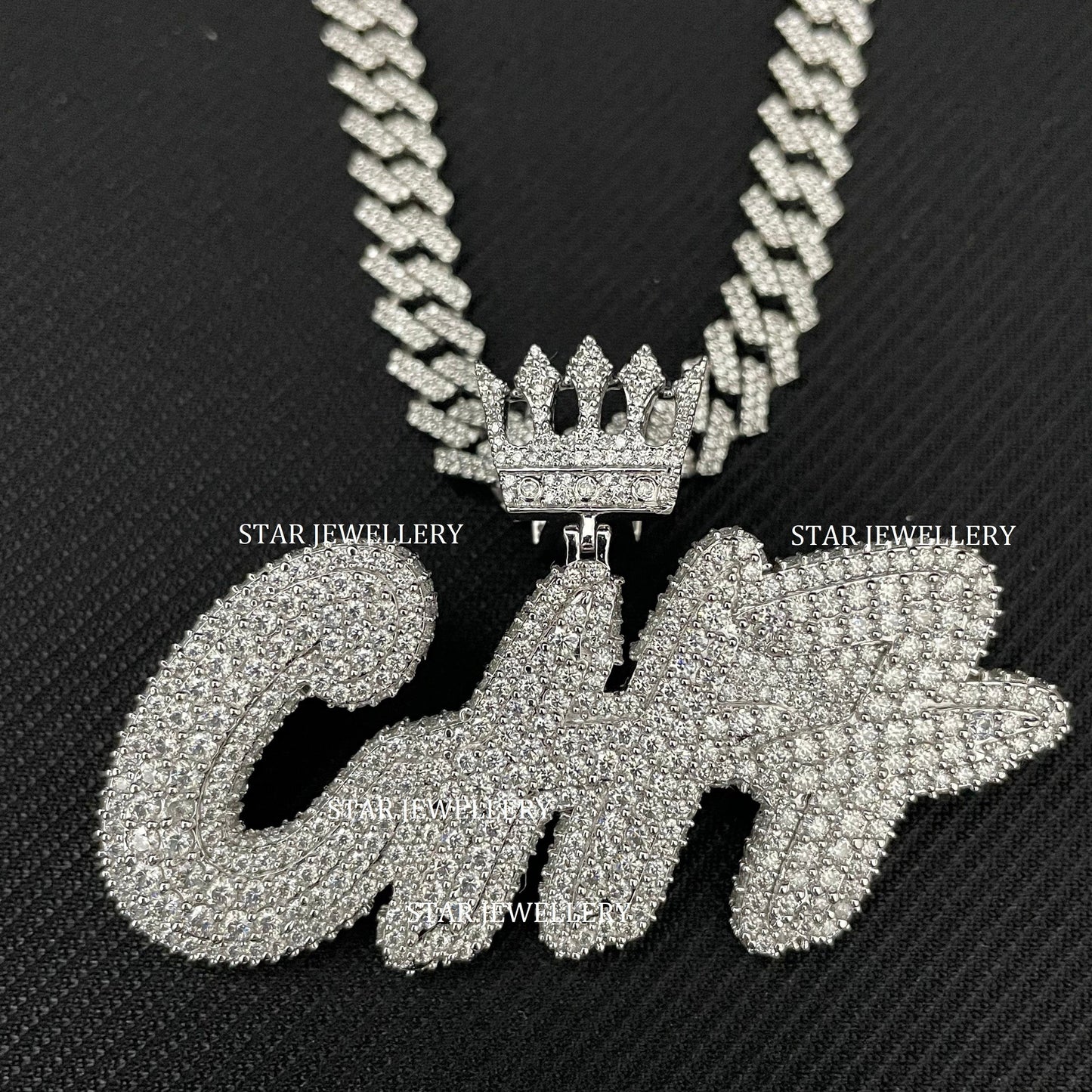 VVS Moissanite Custom Icedout Pendant