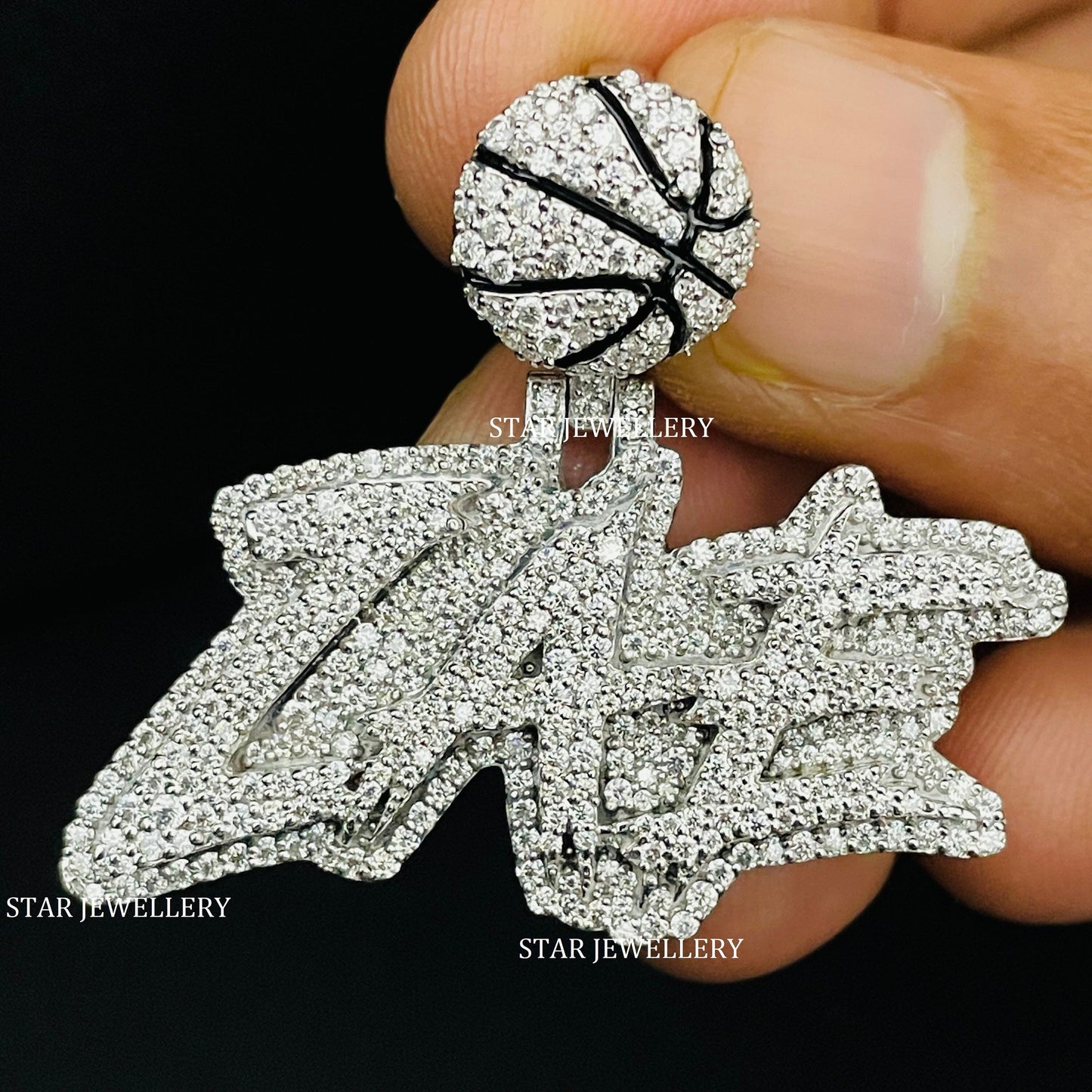 Custom VVS Moissanite Icedout Pendant for Girlfriend