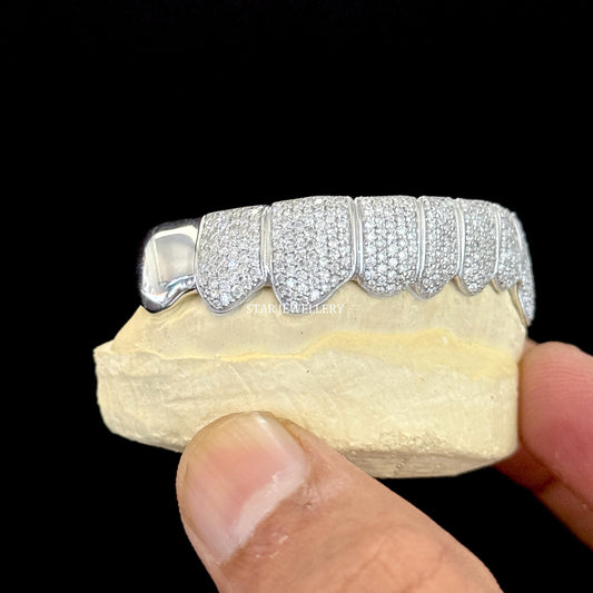 VVS Moissanite 925 Sterling Silver Diamond Grillz