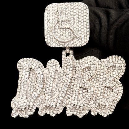 VVS Moissanite Icedout Custom Letter Pendant