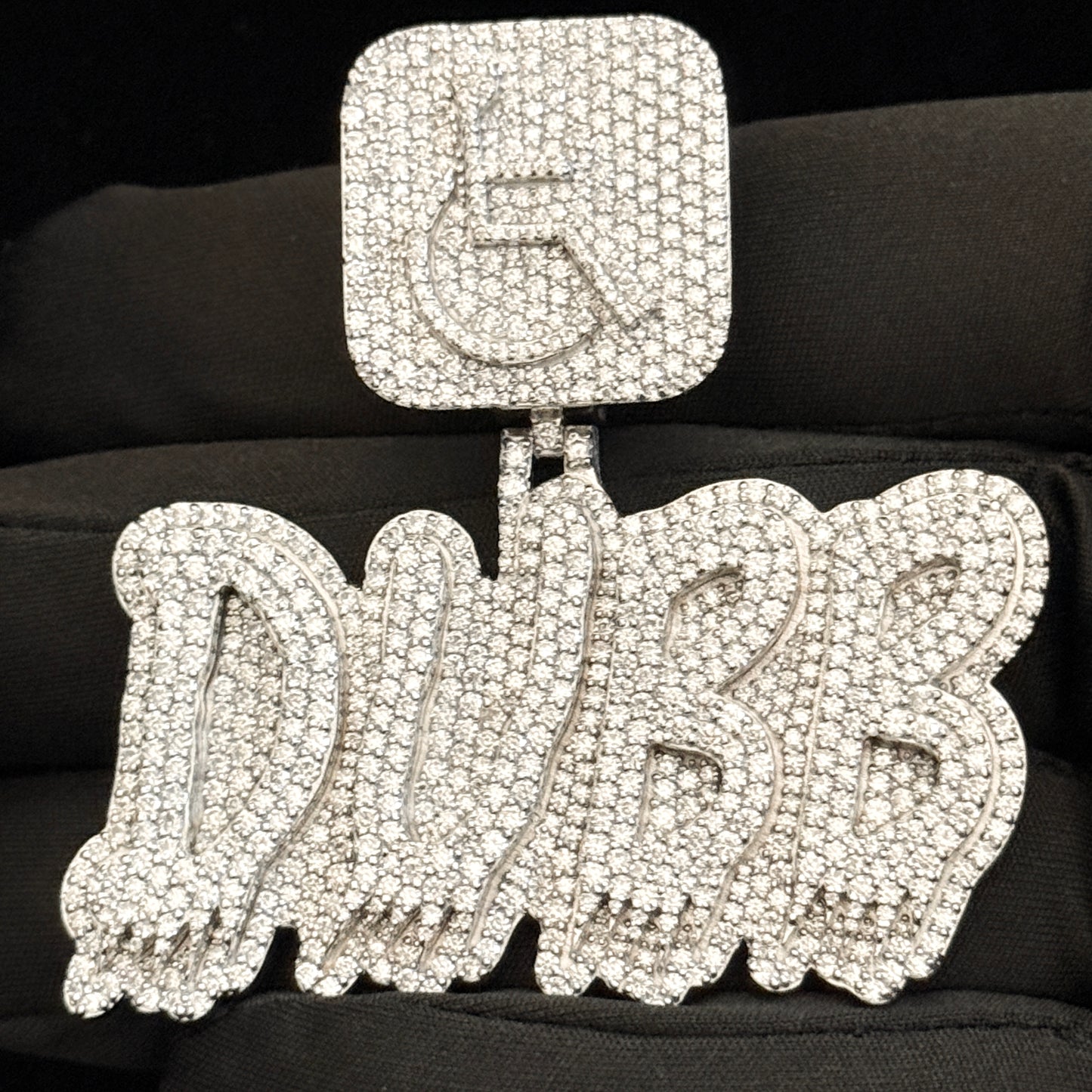 VVS Moissanite Icedout Custom Letter Pendant