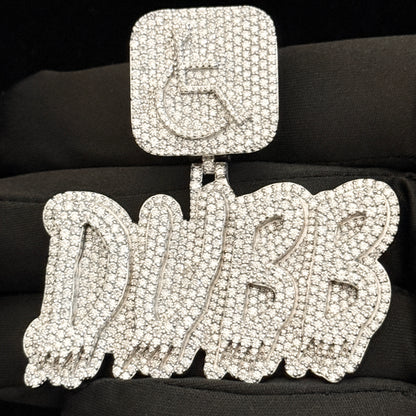 VVS Moissanite Icedout Custom Letter Pendant