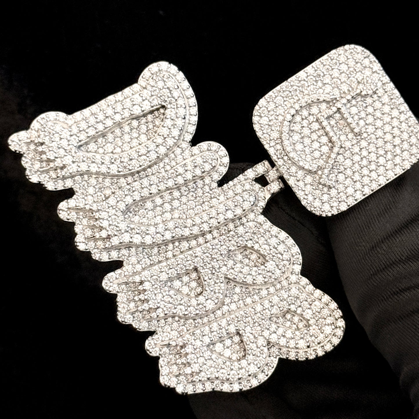 VVS Moissanite Icedout Custom Letter Pendant