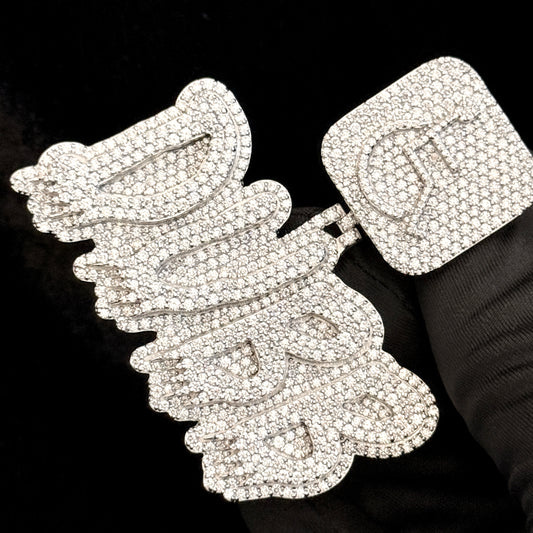 VVS Moissanite Icedout Custom Letter Pendant