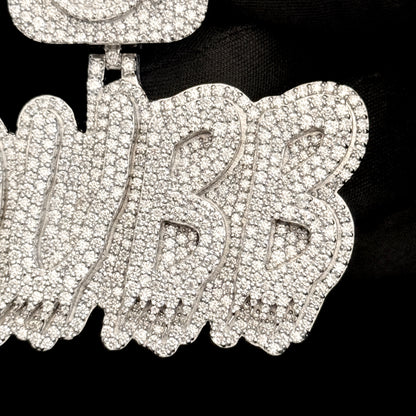 VVS Moissanite Icedout Custom Letter Pendant