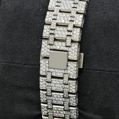 Arabic Numeral AP Full Iced Out Moissanite Diamond Watch