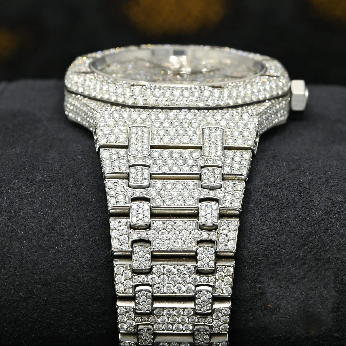 AP Full Iced Out Moissanite Diamond Watch