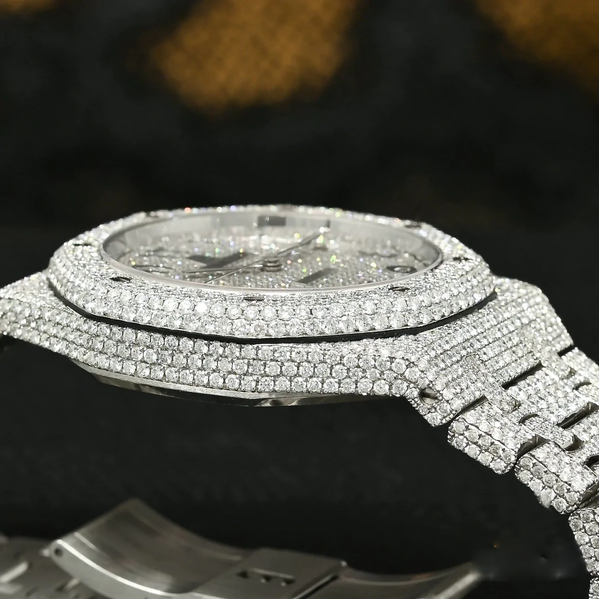 AP Full Iced Out Moissanite Diamond Watch
