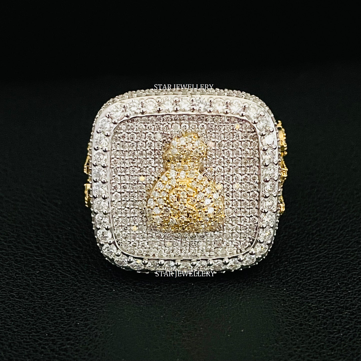VVS Moissanite Money Bag Championship Ring