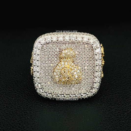 VVS Moissanite Money Bag Championship Ring