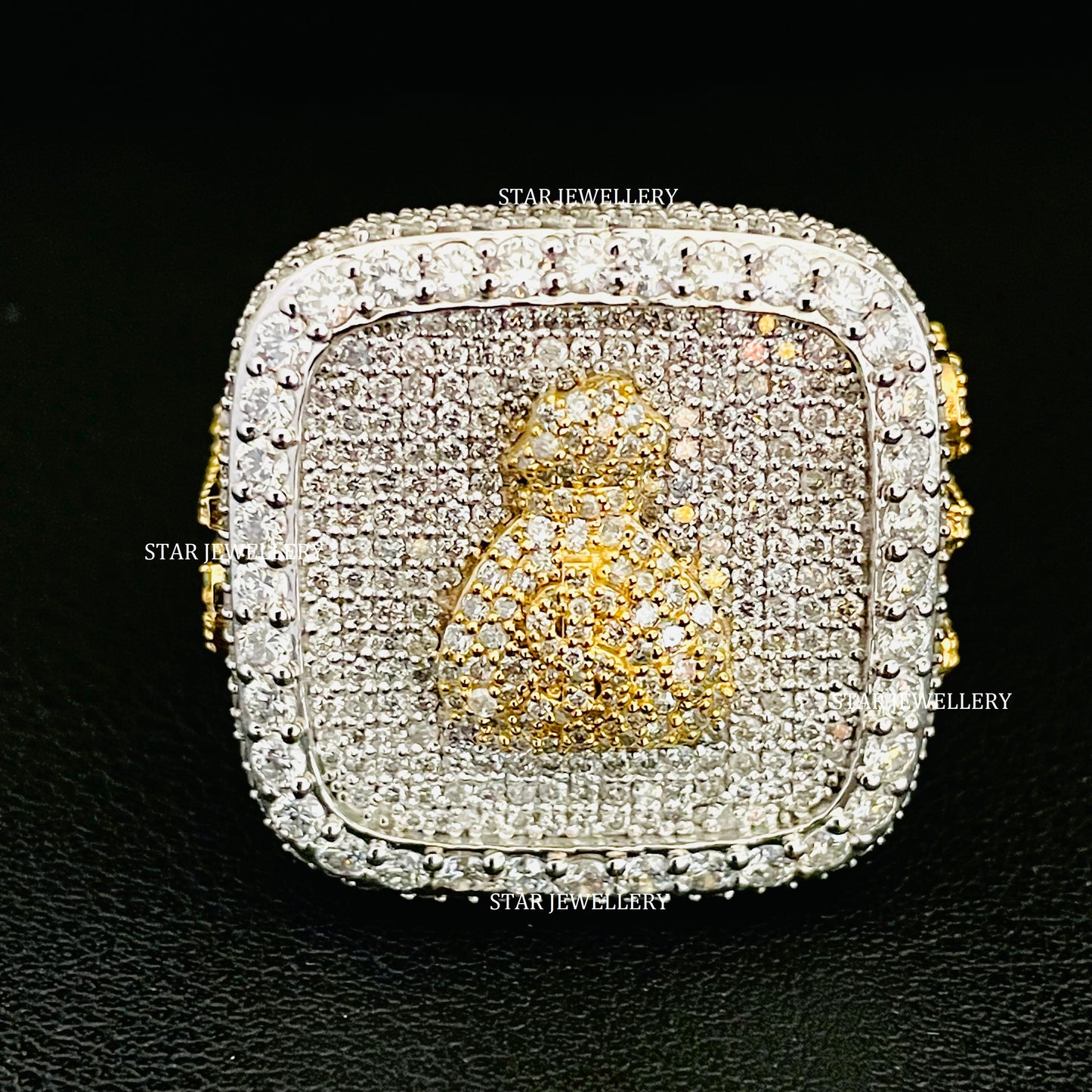 VVS Moissanite Money Bag Championship Ring