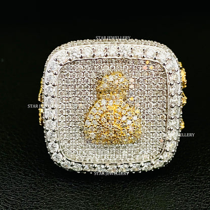 VVS Moissanite Money Bag Championship Ring