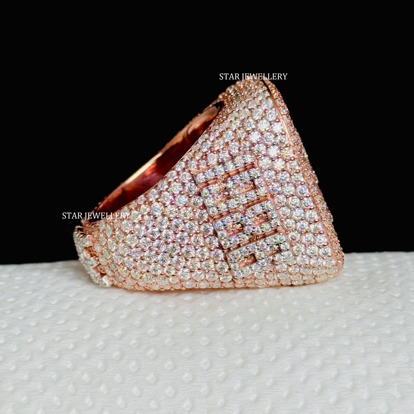 VVS Moissanite Championship Ring: 925 Sterling Silver