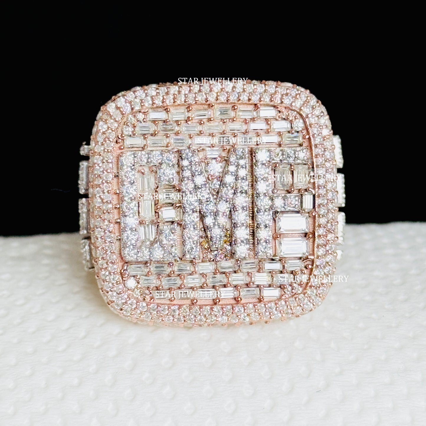 VVS Moissanite Championship Ring: 925 Sterling Silver