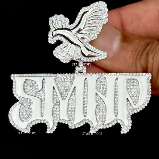 Custom Letter Name VVS Moissanite Pendant