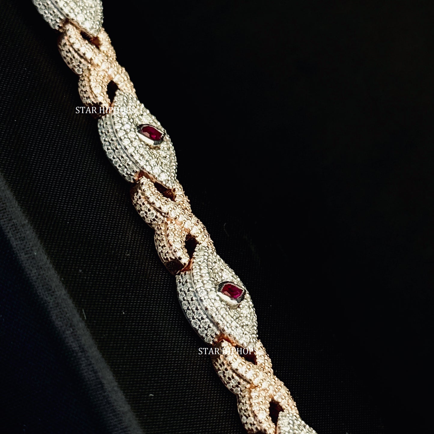 Moissanite Evil Eye Infinity Bracelet: Sterling Silver Unisex Design