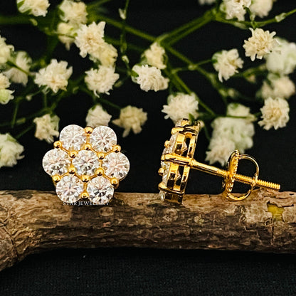 2.00 Ct Moissanite Cluster Earring