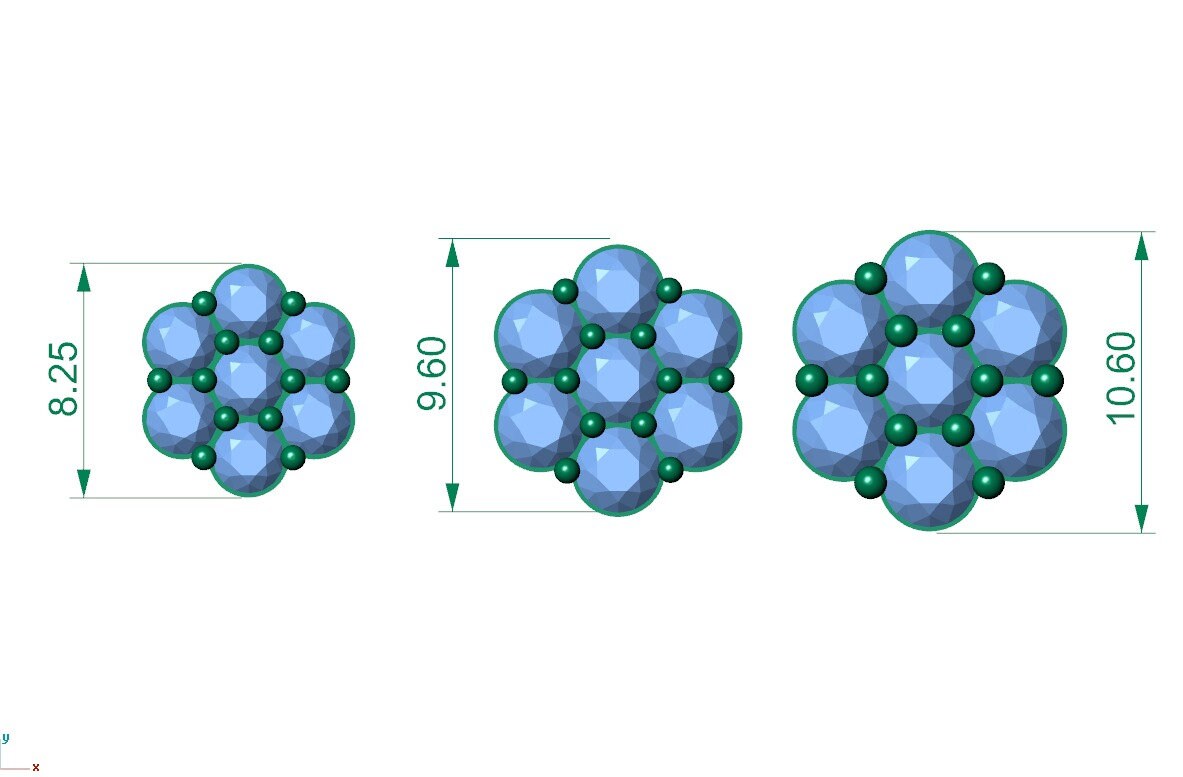 2.00 Ct Moissanite Cluster Earring