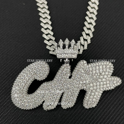 VVS Moissanite Custom Icedout Pendant