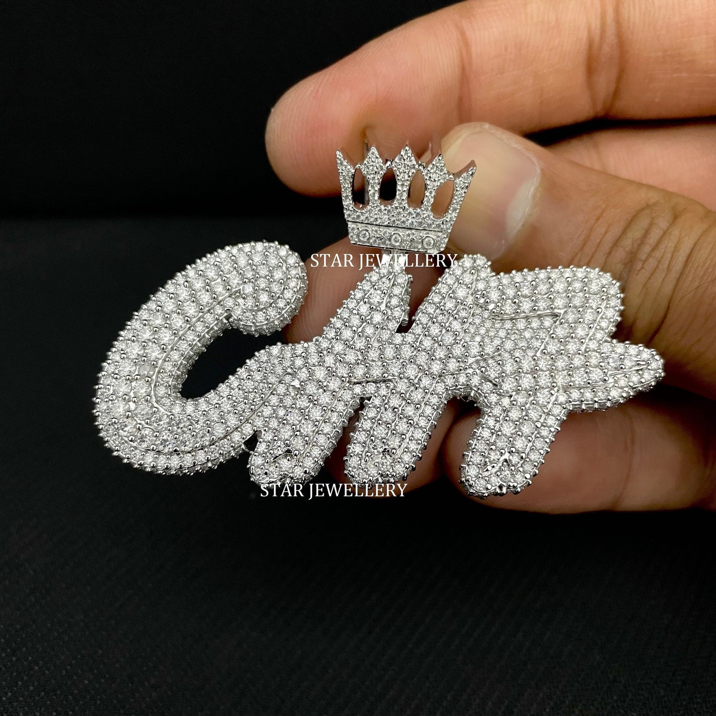 VVS Moissanite Custom Icedout Pendant