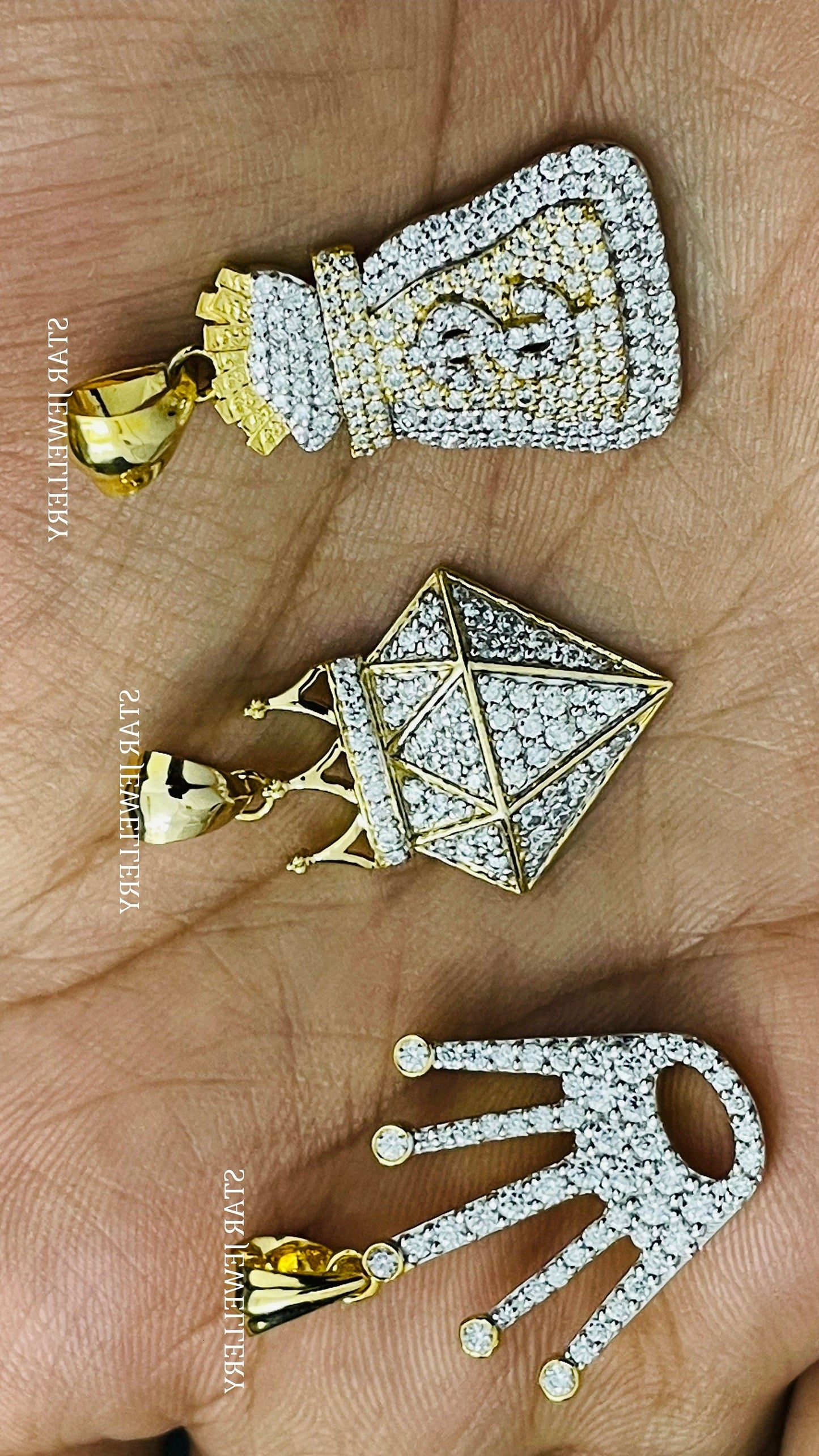 VVS Moissanite Iced out Money Bag Pendant