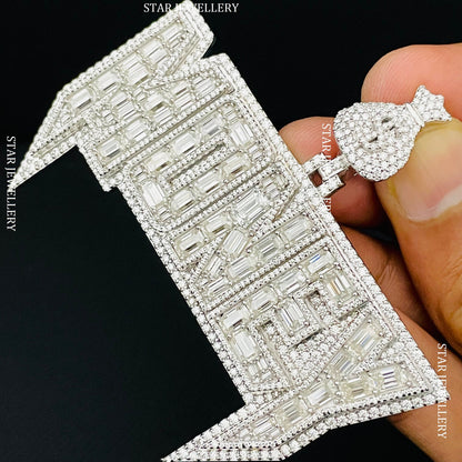 VVS Moissanite Custom Money Icedout Pendant