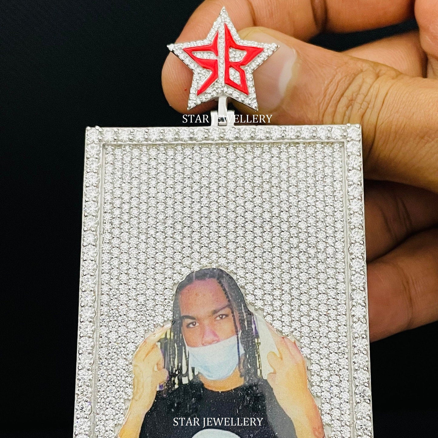 VVS Moissanite Custom Memory Pendant