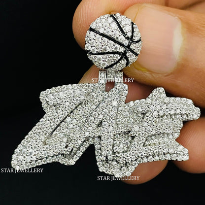 Custom VVS Moissanite Icedout Pendant for Girlfriend