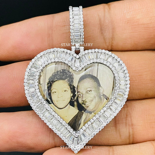 Heart Shape Custom Memory Pendant with Picture