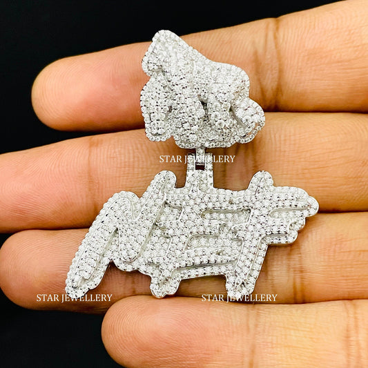 VVS Moissanite Pendant with Custom APE Bail