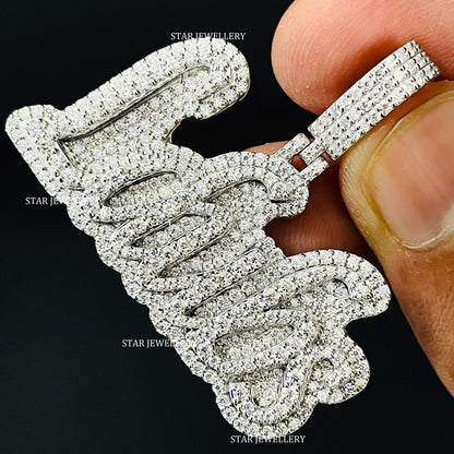 Custom Letter VVS Moissanite Pendant