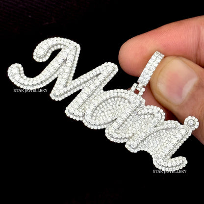 VVS Moissanite Custom Icedout Pendant